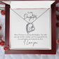 To My Daughter Merry Christmas Forever Love Necklace