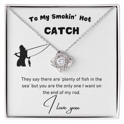 Smokin' Hot Catch Love Knot Necklace