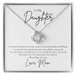Mom to Daughter Beautiful Love Knot Necklace