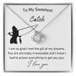 To My Sweetest Catch Love Knot Necklace