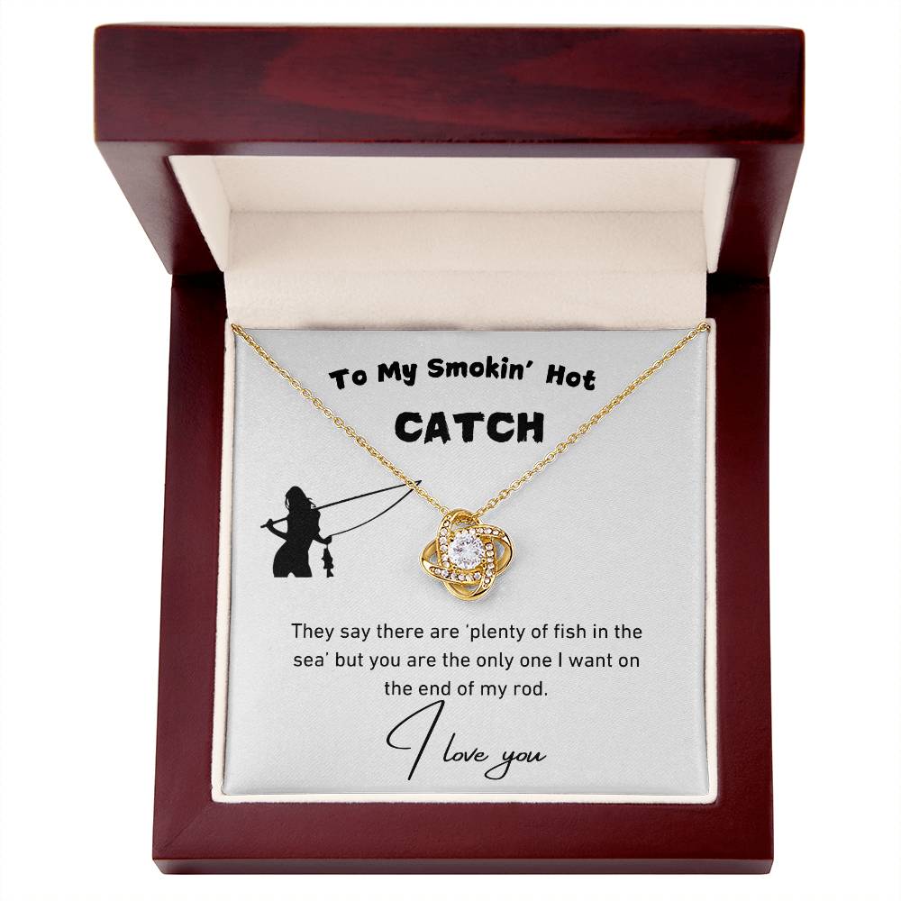 Smokin' Hot Catch Love Knot Necklace