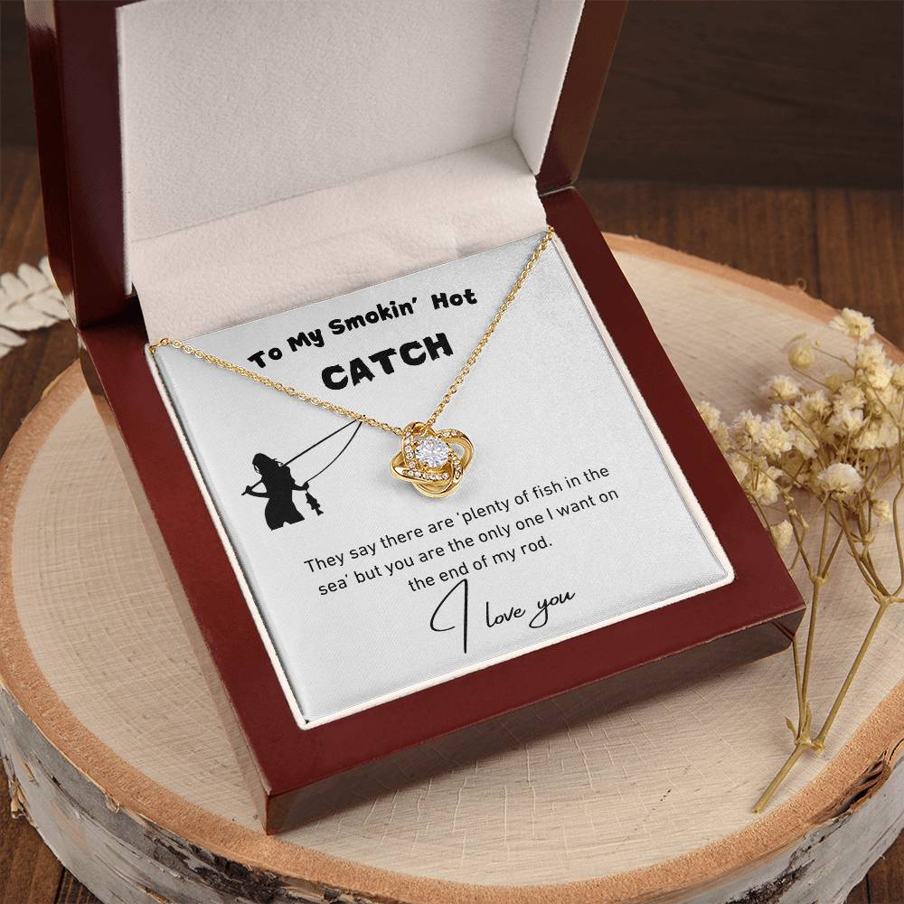 Smokin' Hot Catch Love Knot Necklace