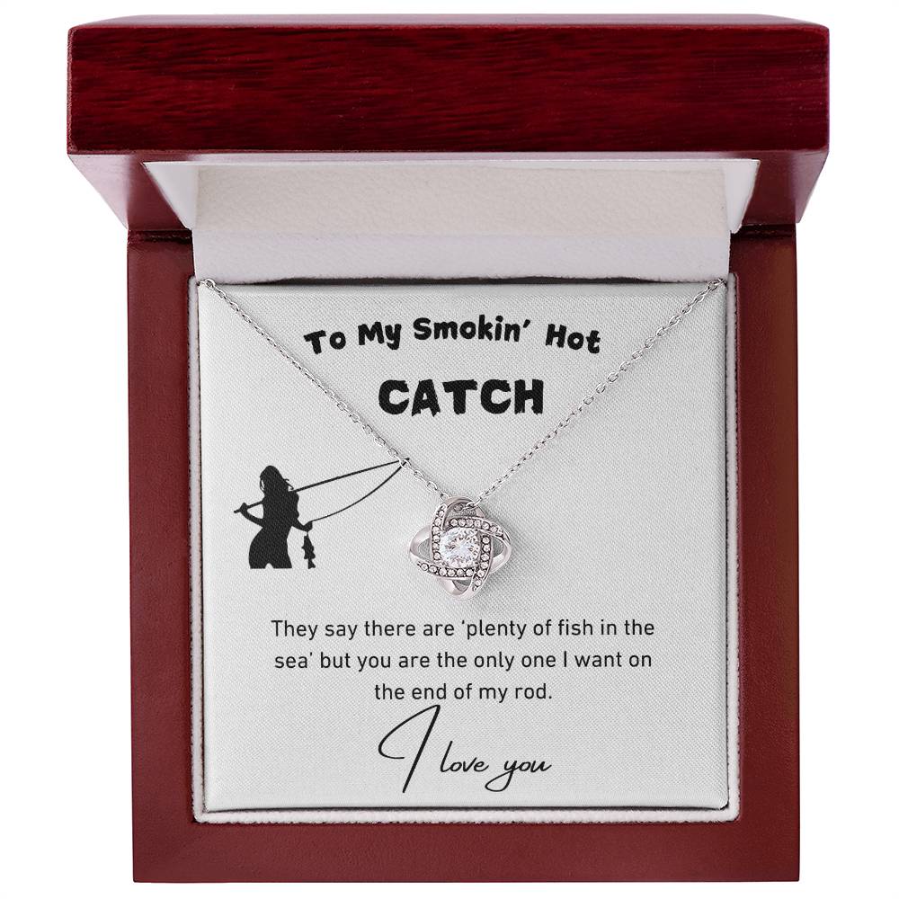 Smokin' Hot Catch Love Knot Necklace