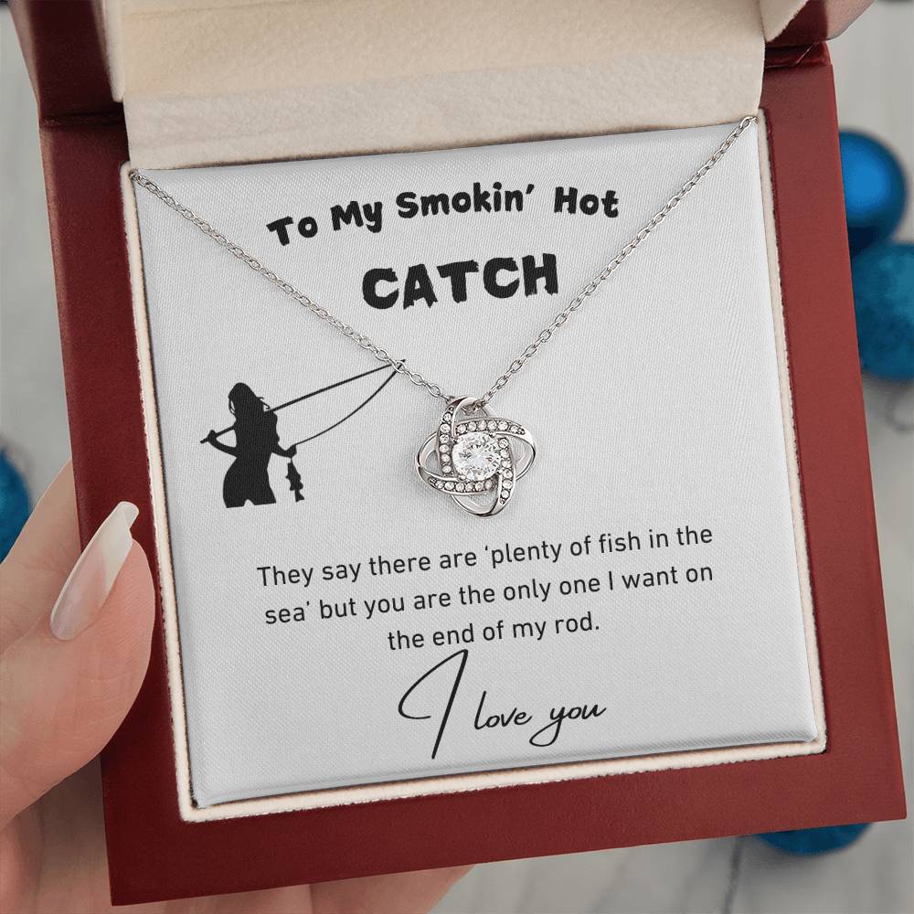 Smokin' Hot Catch Love Knot Necklace